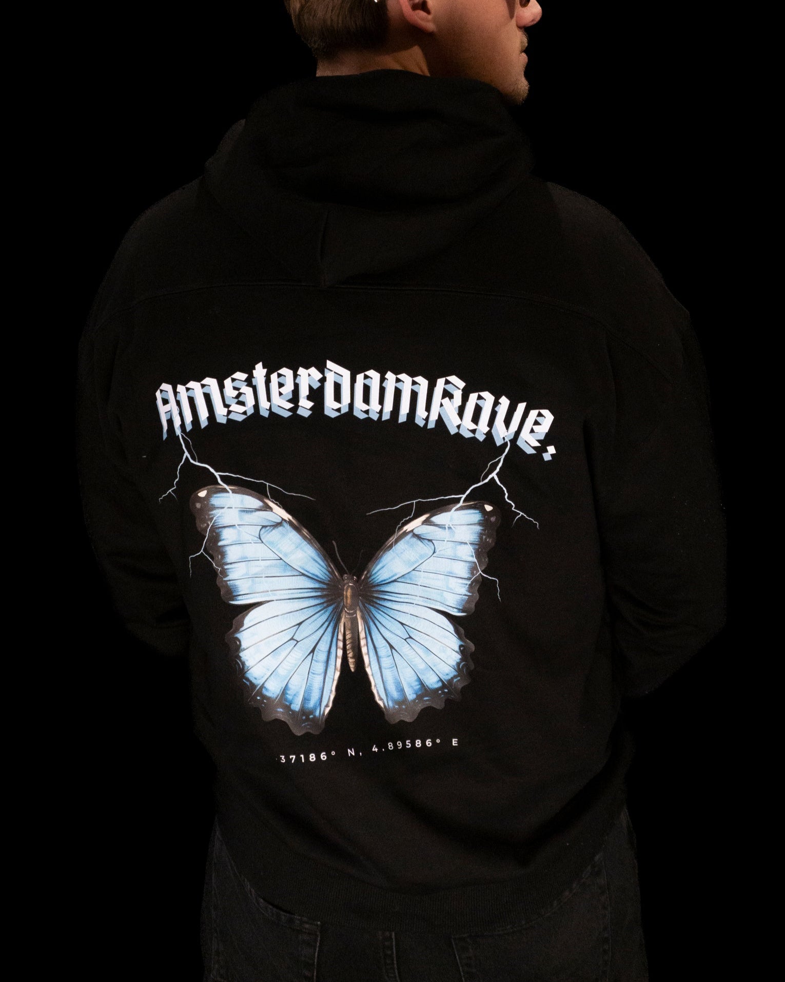 Blue Butterfly Hoodie