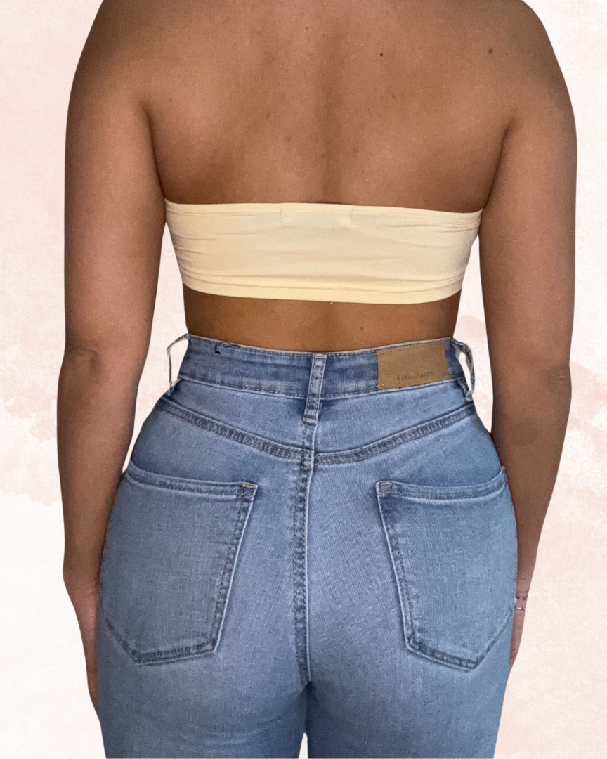 Top Merel Beige/white AmsterdamRave