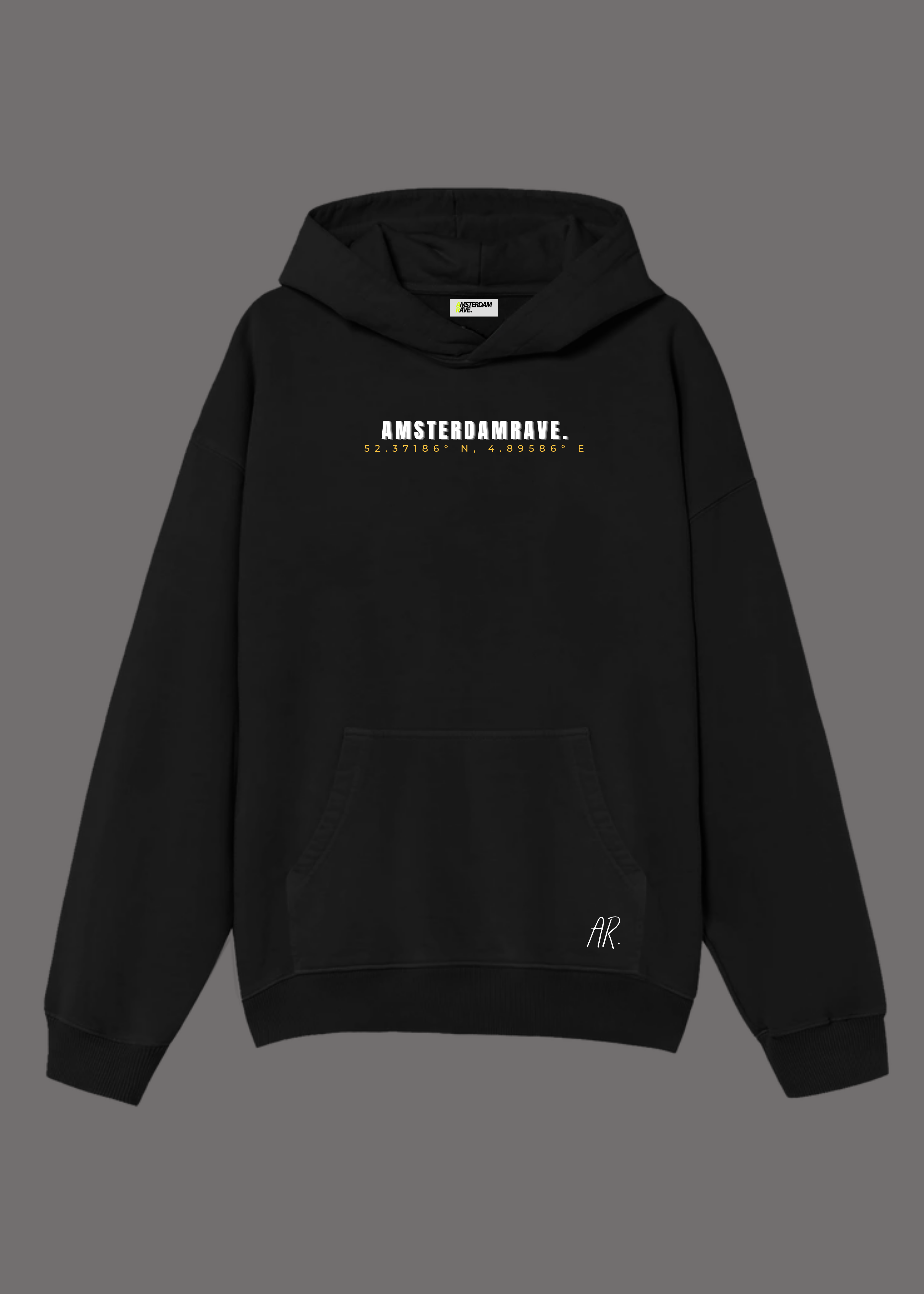 Solar Hoodie Black AmsterdamRave