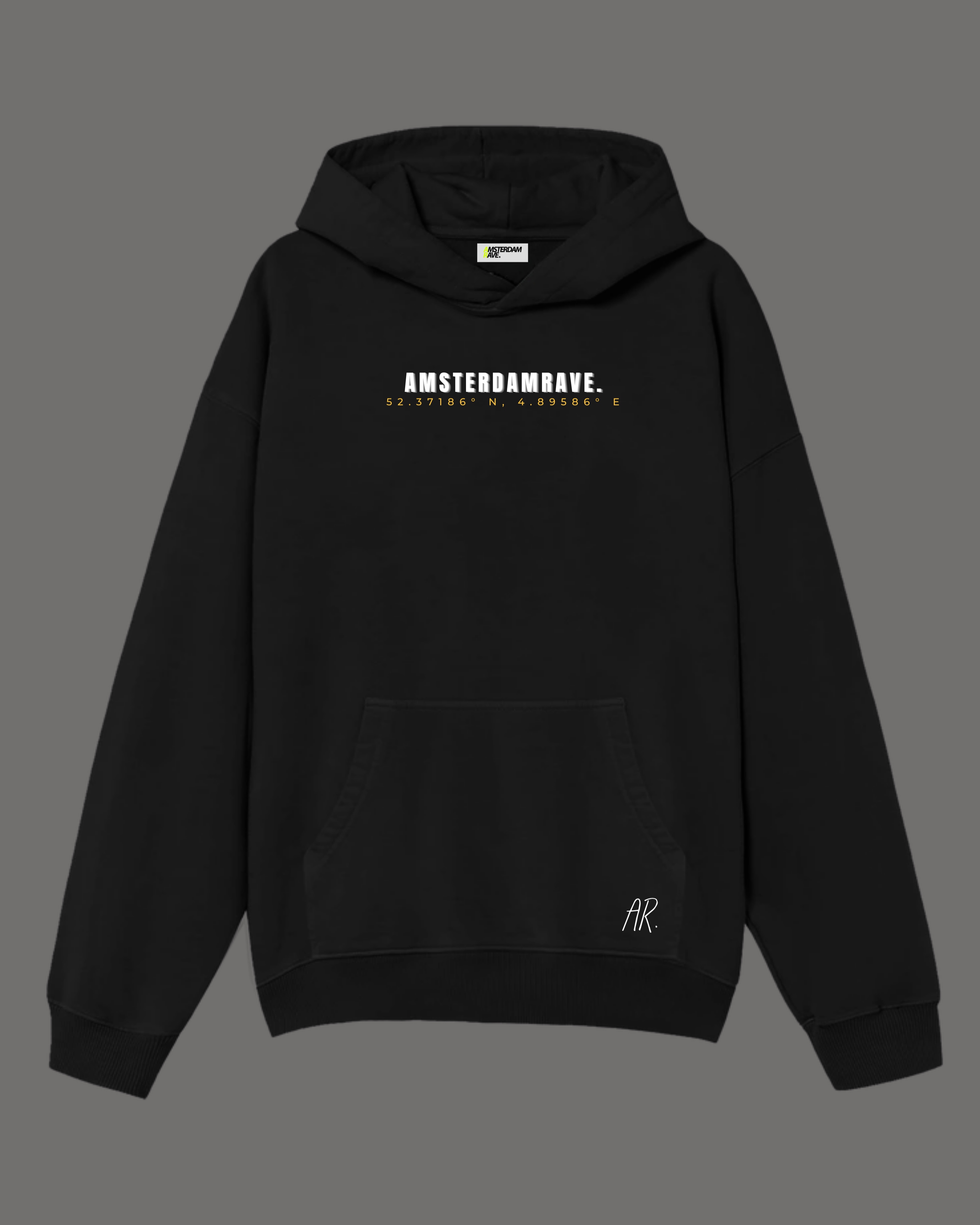 Solar Hoodie Black AmsterdamRave