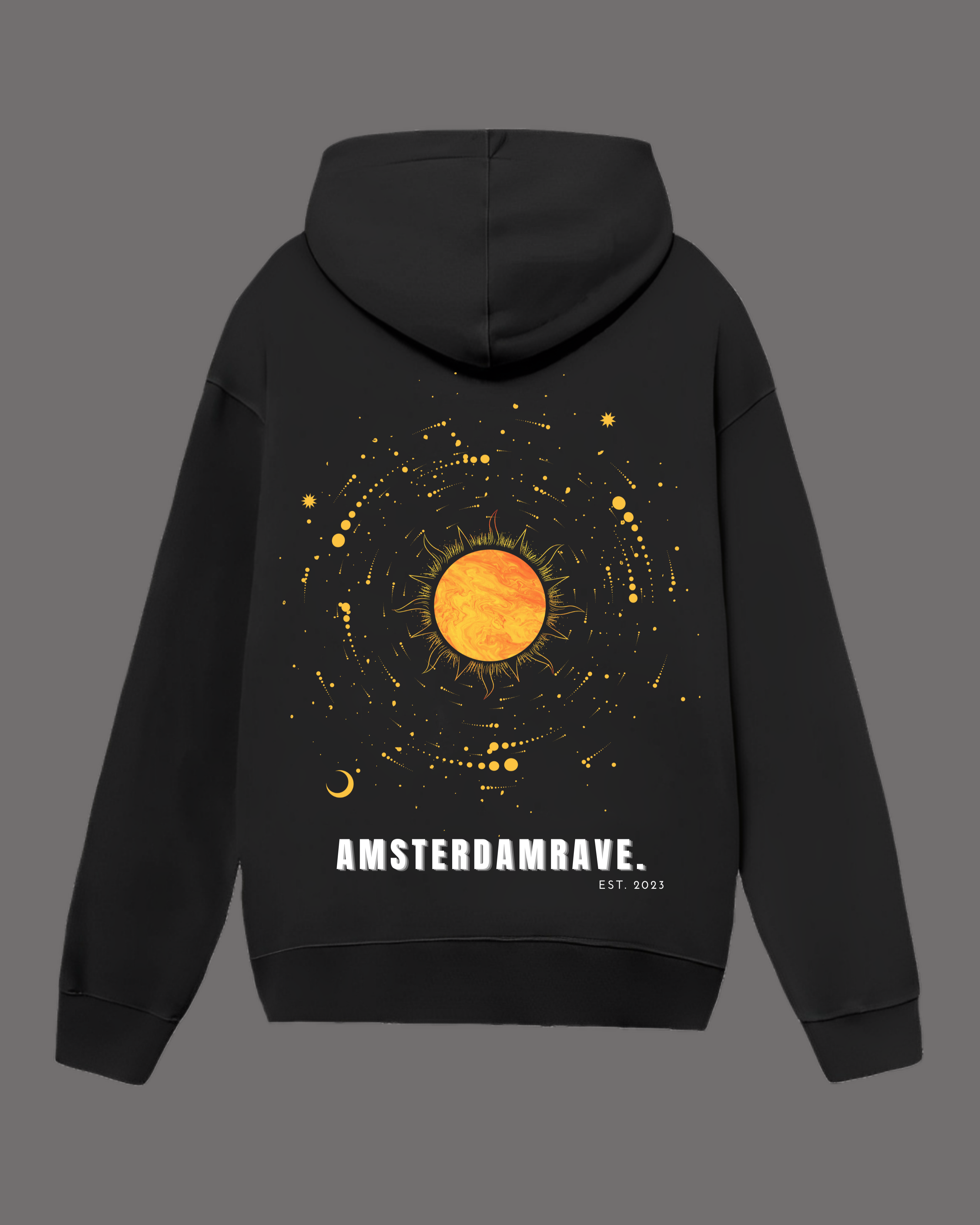 Solar Hoodie Black AmsterdamRave