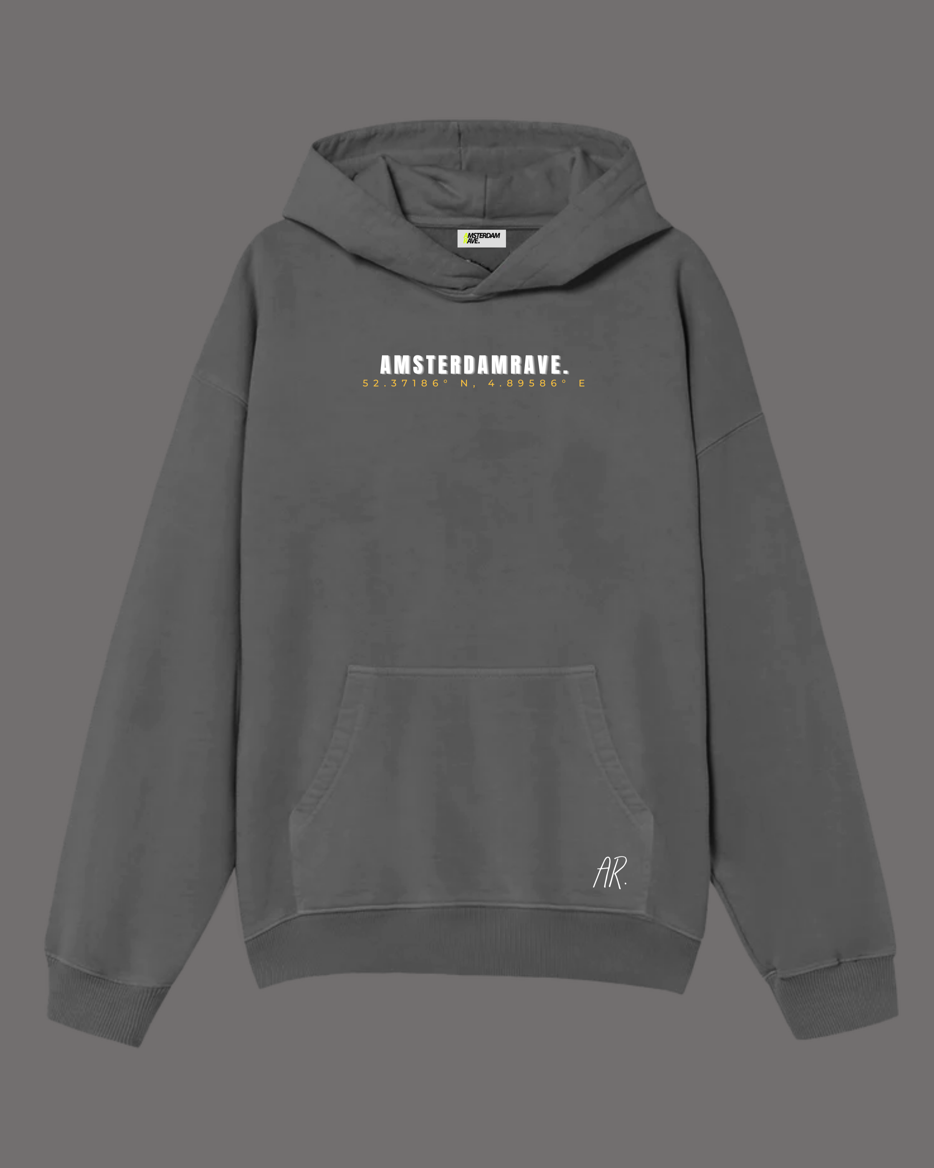 Solar Hoodie Gray AmsterdamRave