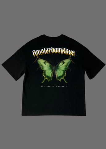 Green Papillon T-Shirt AmsterdamRave