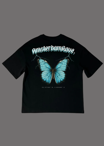 Blue Papillon T-Shirt AmsterdamRave