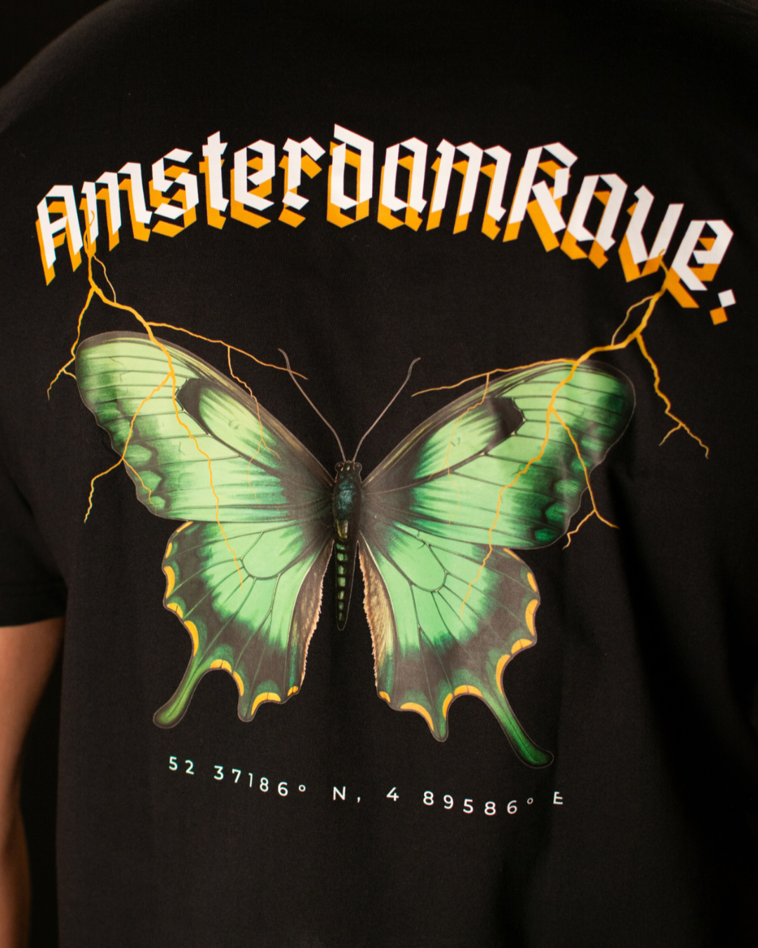 Green Papillon T-Shirt AmsterdamRave