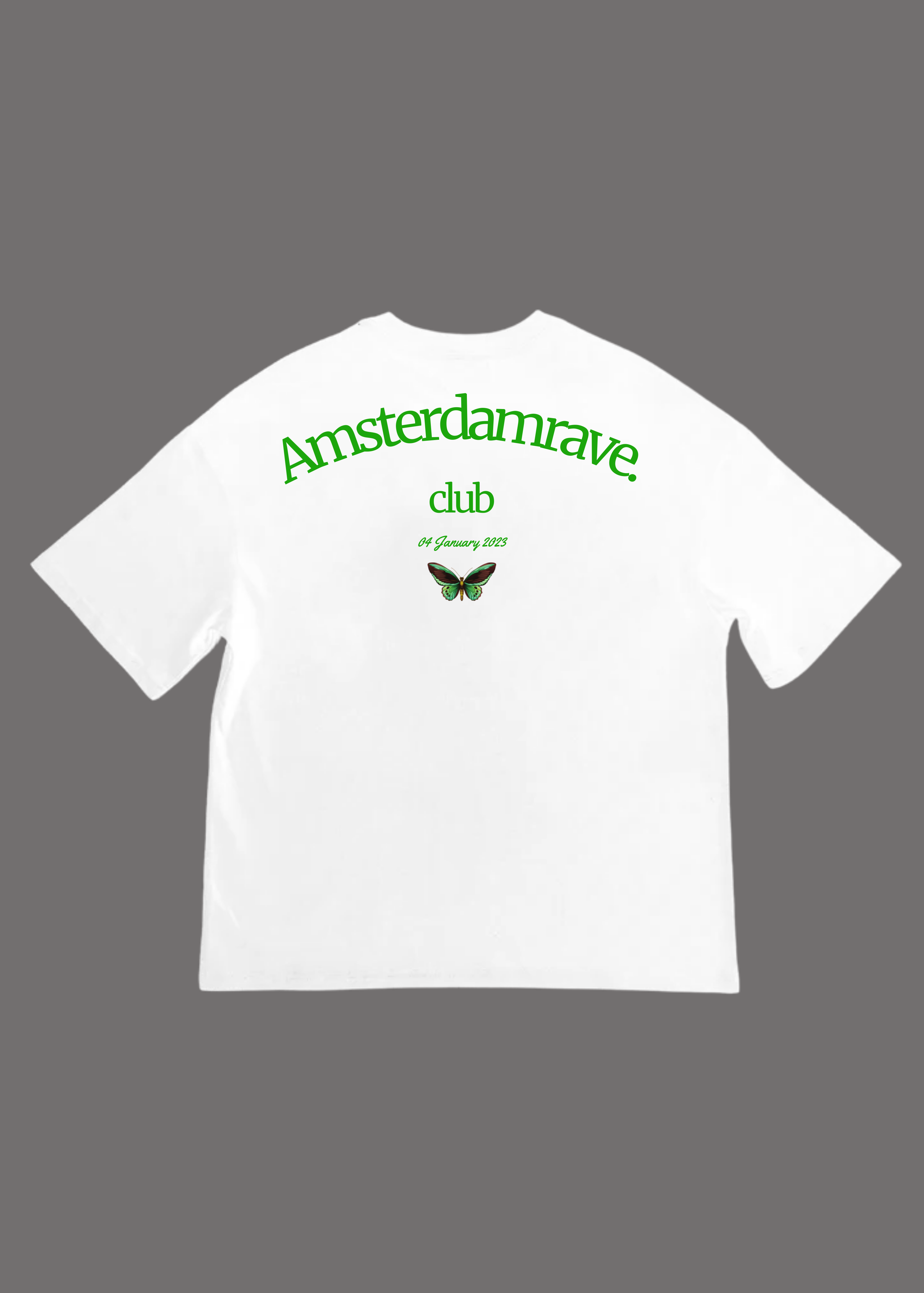 Club White T-Shirt AmsterdamRave