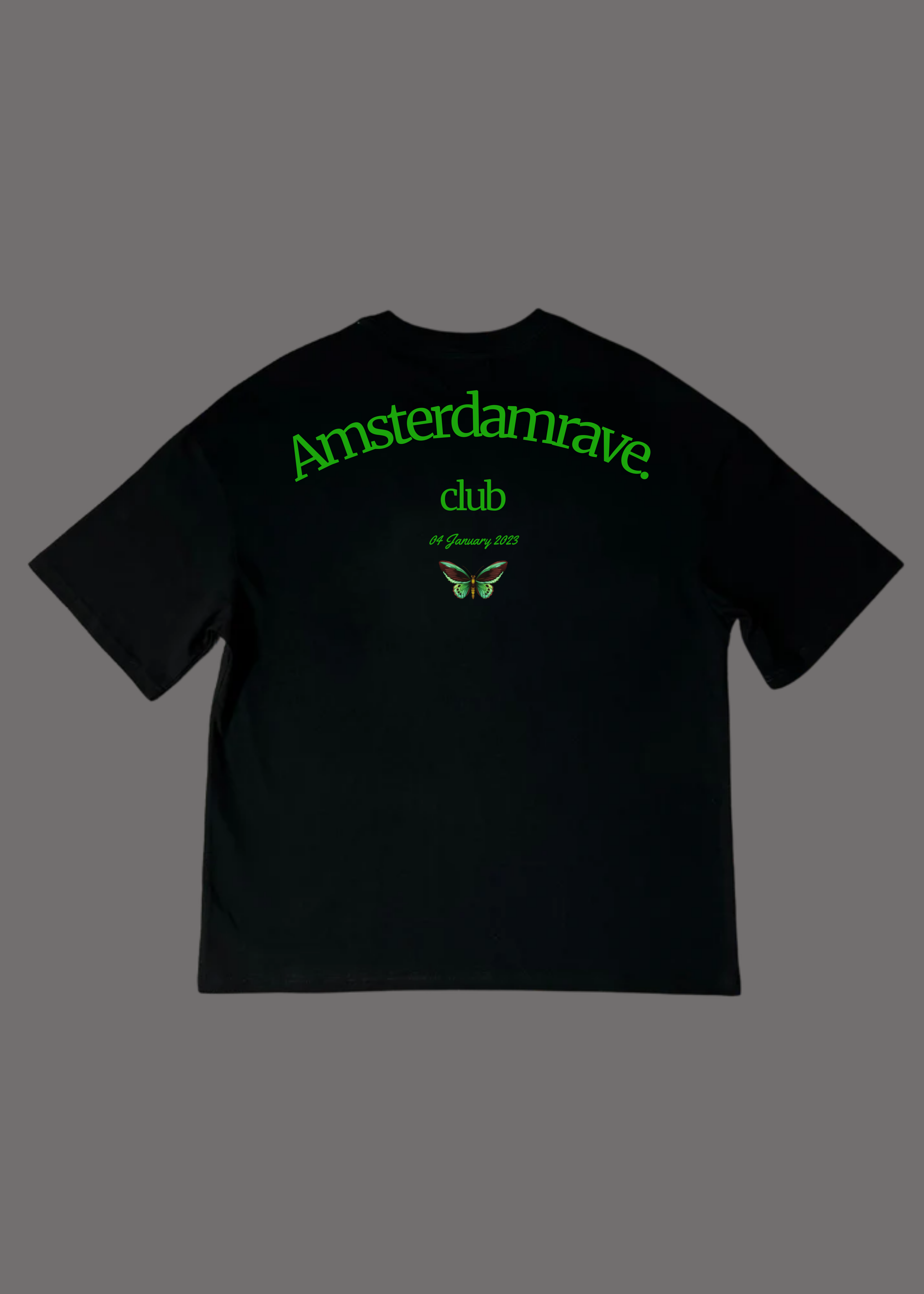 Club Black T-Shirt AmsterdamRave