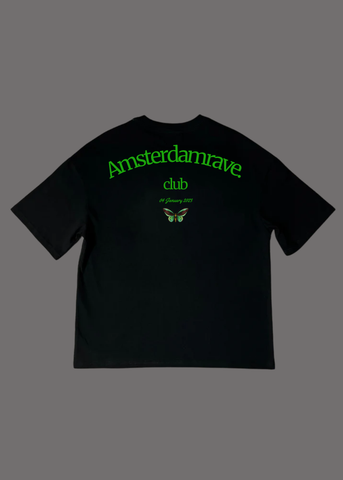 Club Black T-Shirt AmsterdamRave