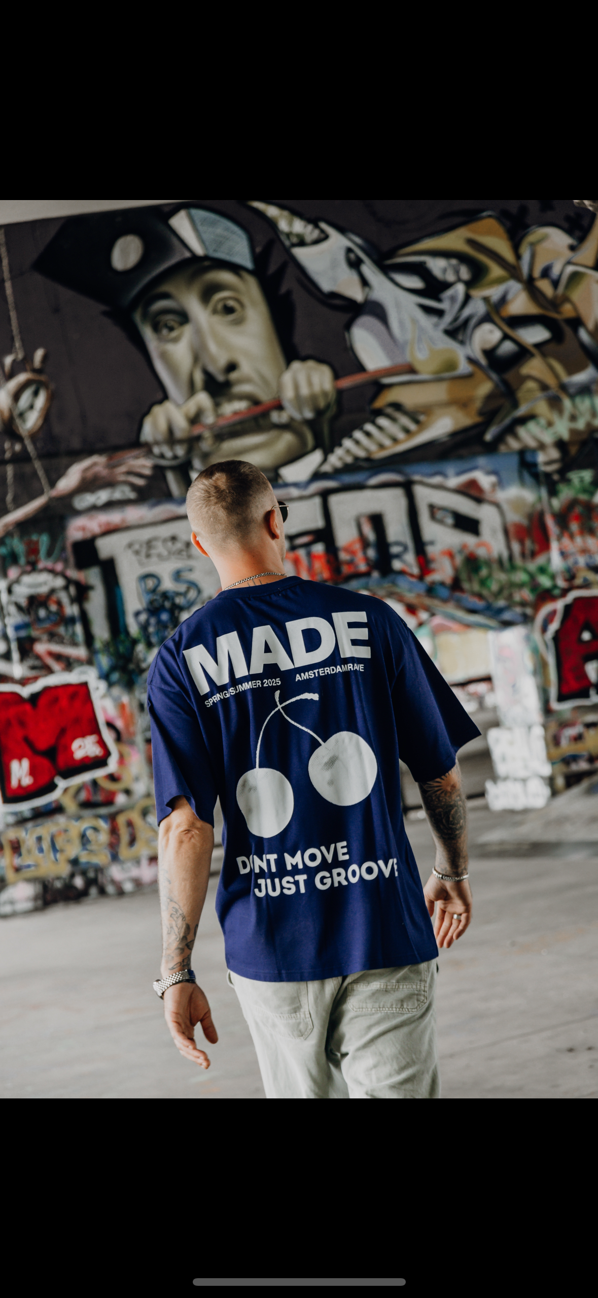 MADE – Oversized T-Shirt Blue AmsterdamRave