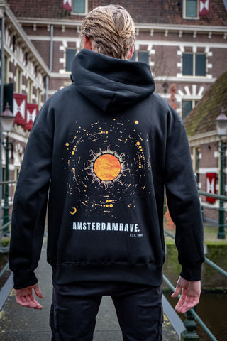 AmsterdamRave Solar Hoodie Black AmsterdamRave