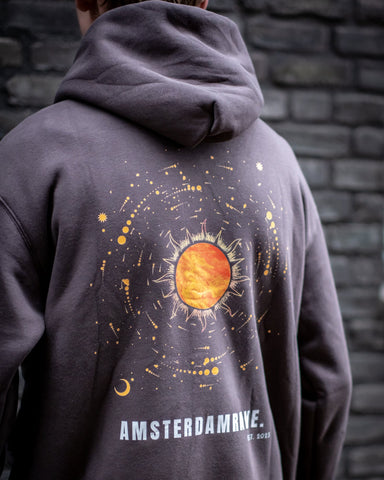 AmsterdamRave Solar Hoodie Gray AmsterdamRave