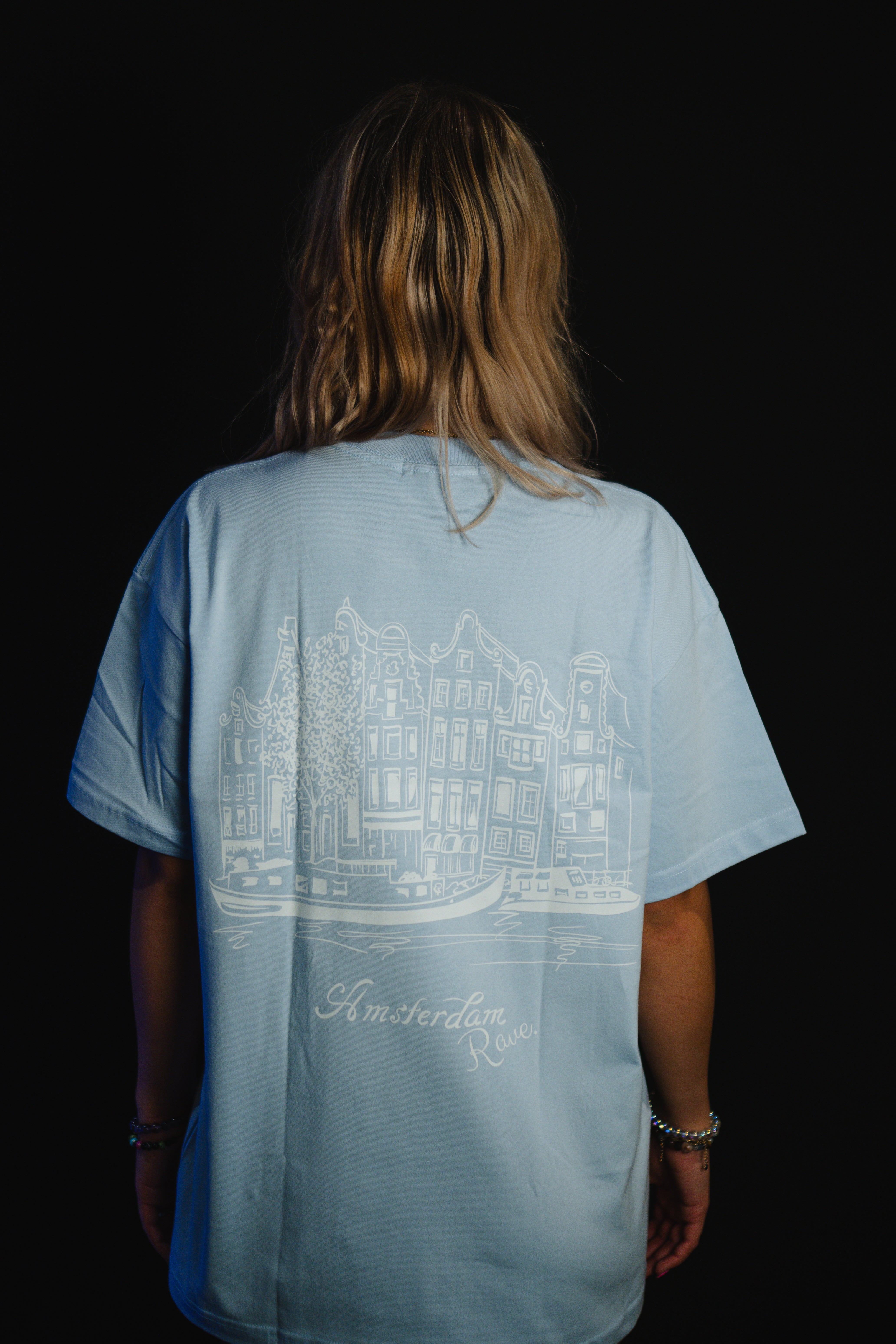 AmsterdamRave. Baby Blue T-Shirt AmsterdamRave