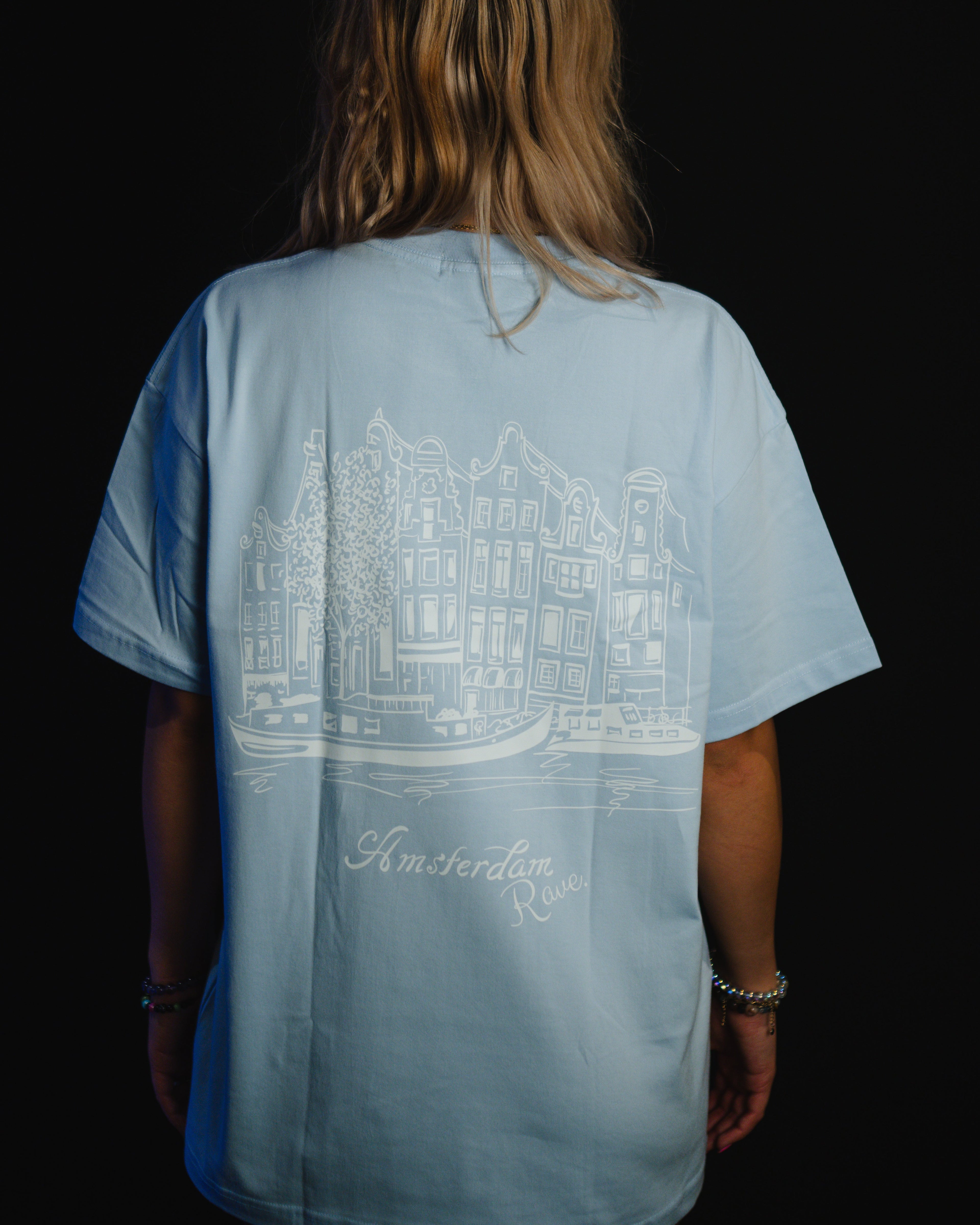 AmsterdamRave. Baby Blue T-Shirt AmsterdamRave
