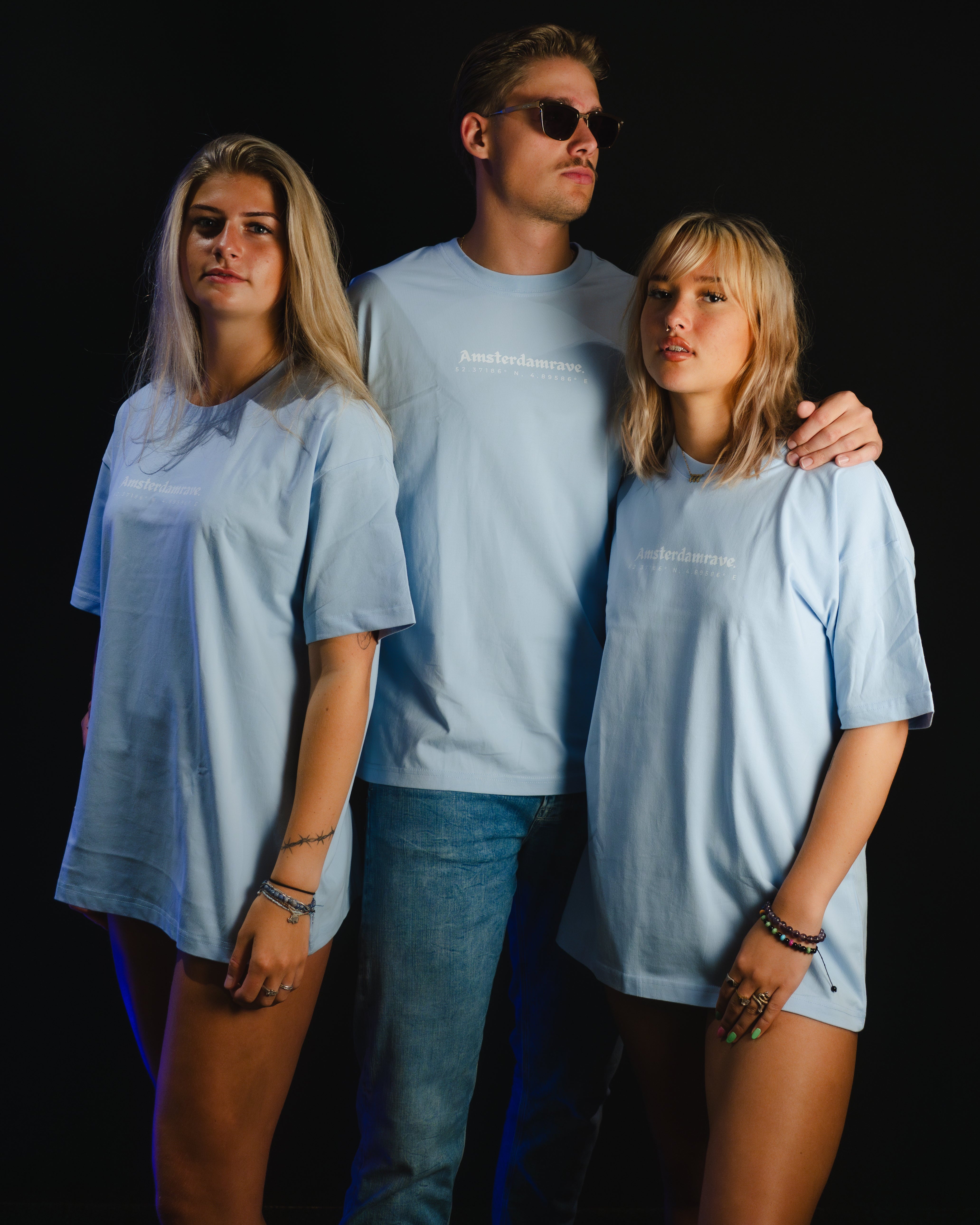 AmsterdamRave. Baby Blue T-Shirt AmsterdamRave