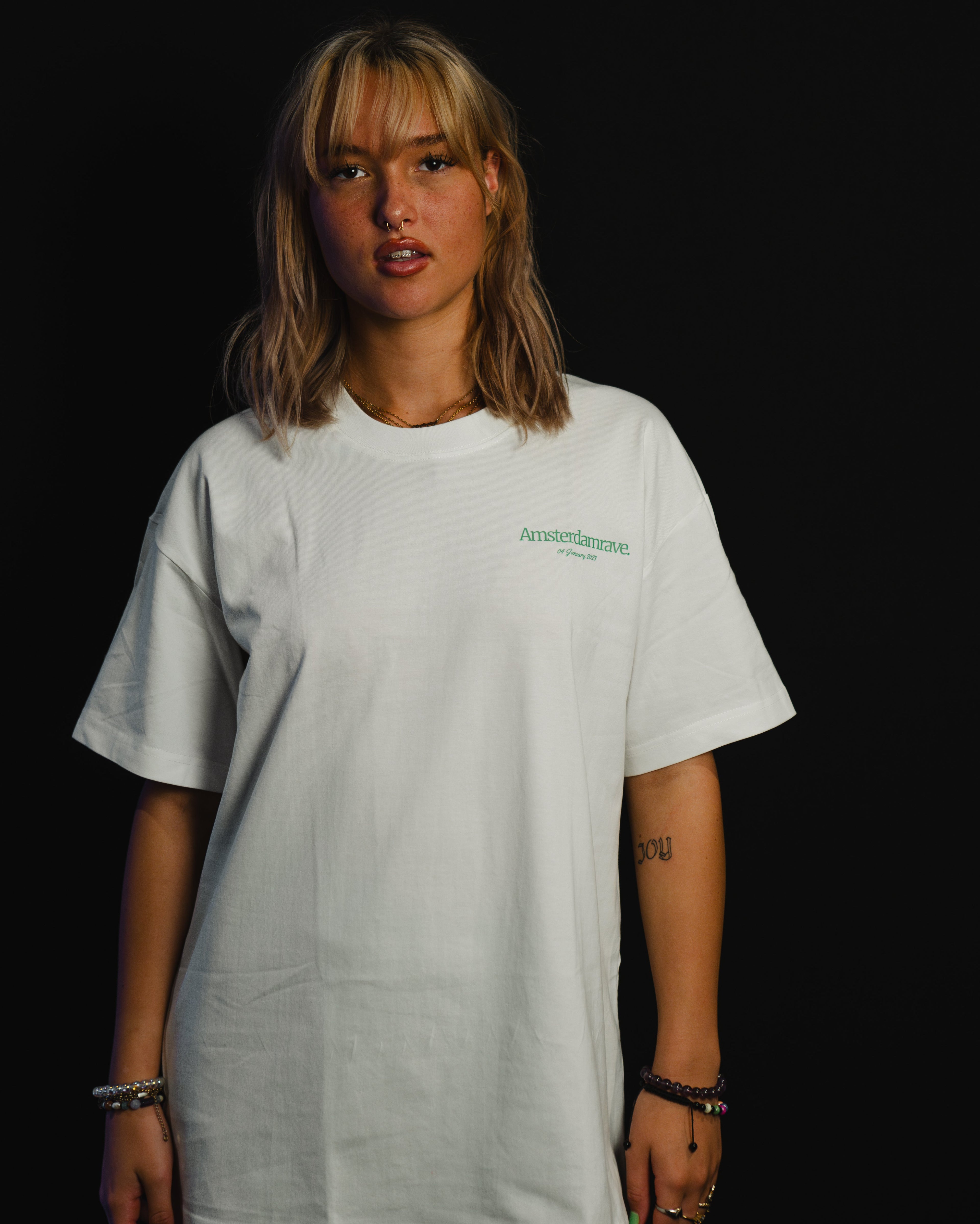 AmsterdamRave. Club White T-Shirt AmsterdamRave