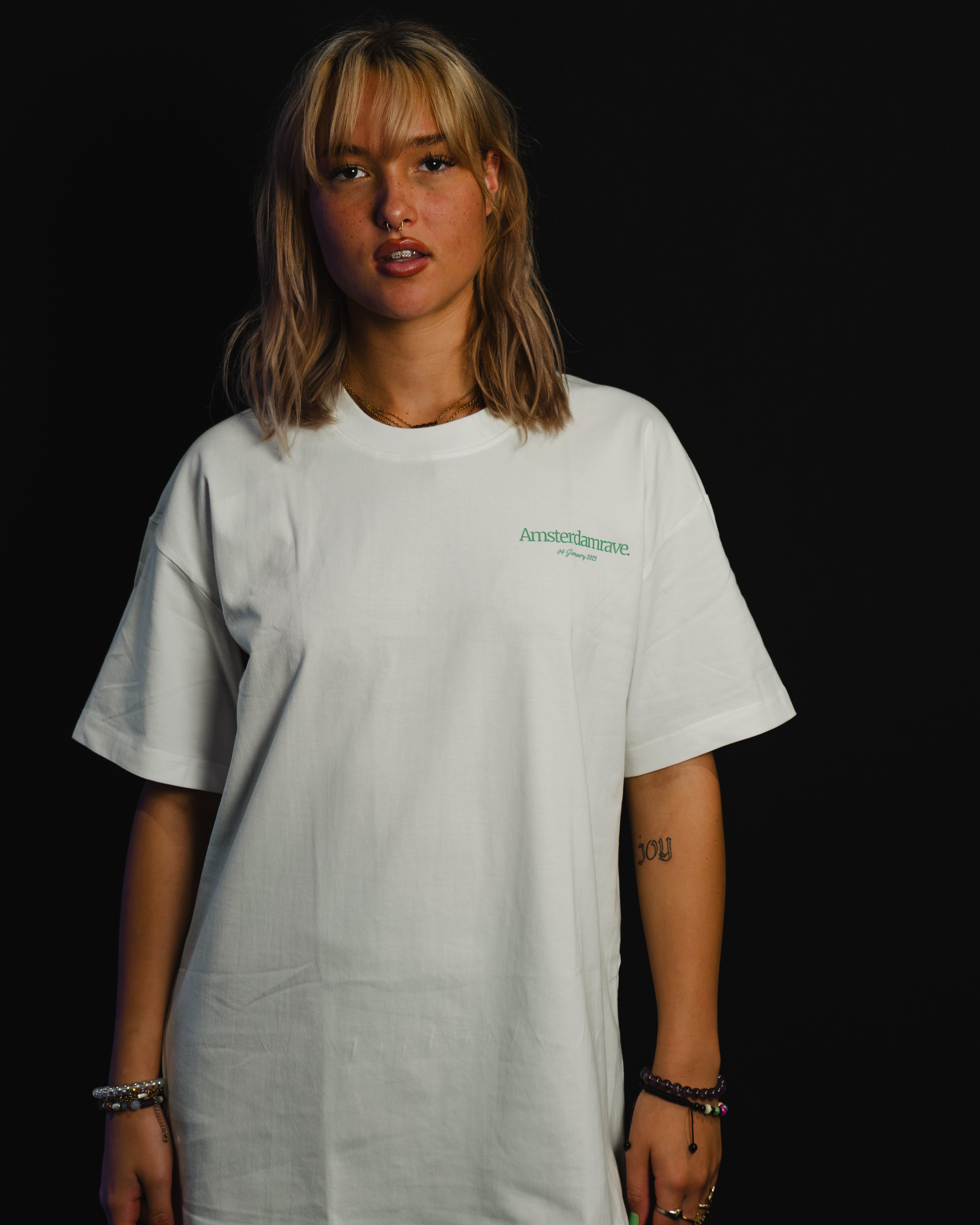 AmsterdamRave. Club White T-Shirt AmsterdamRave
