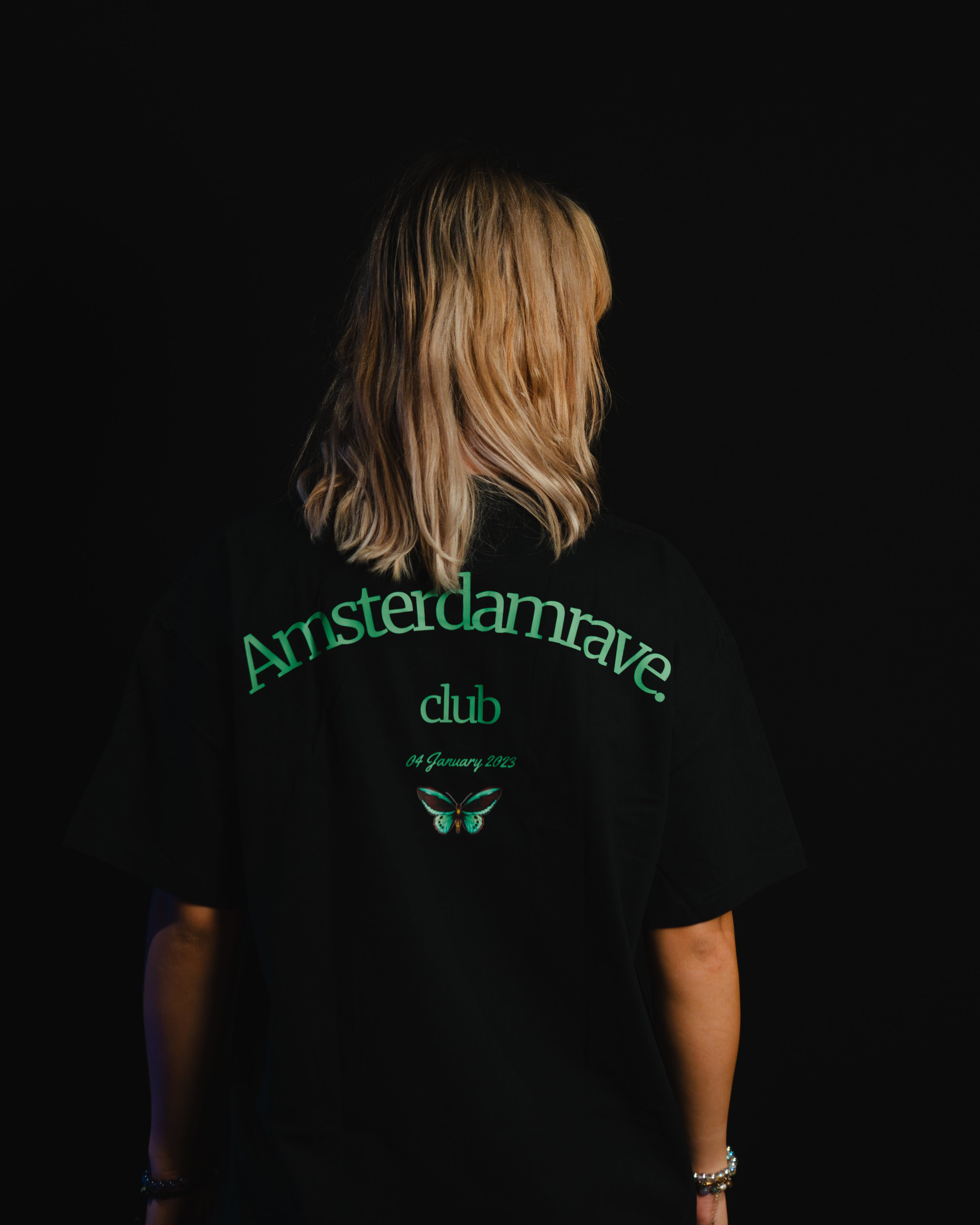 Club Black T-shirt AmsterdamRave