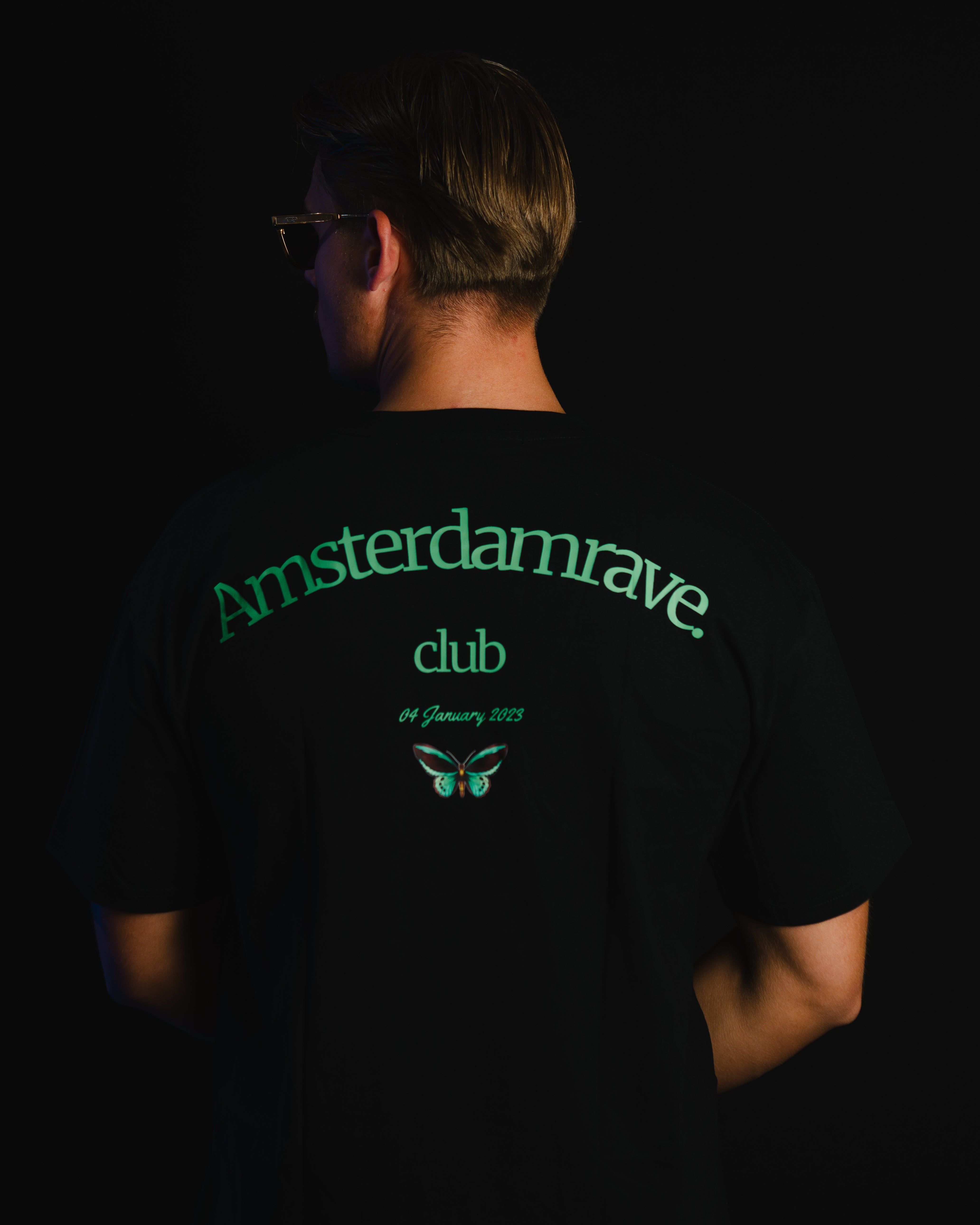 Club Black T-shirt AmsterdamRave