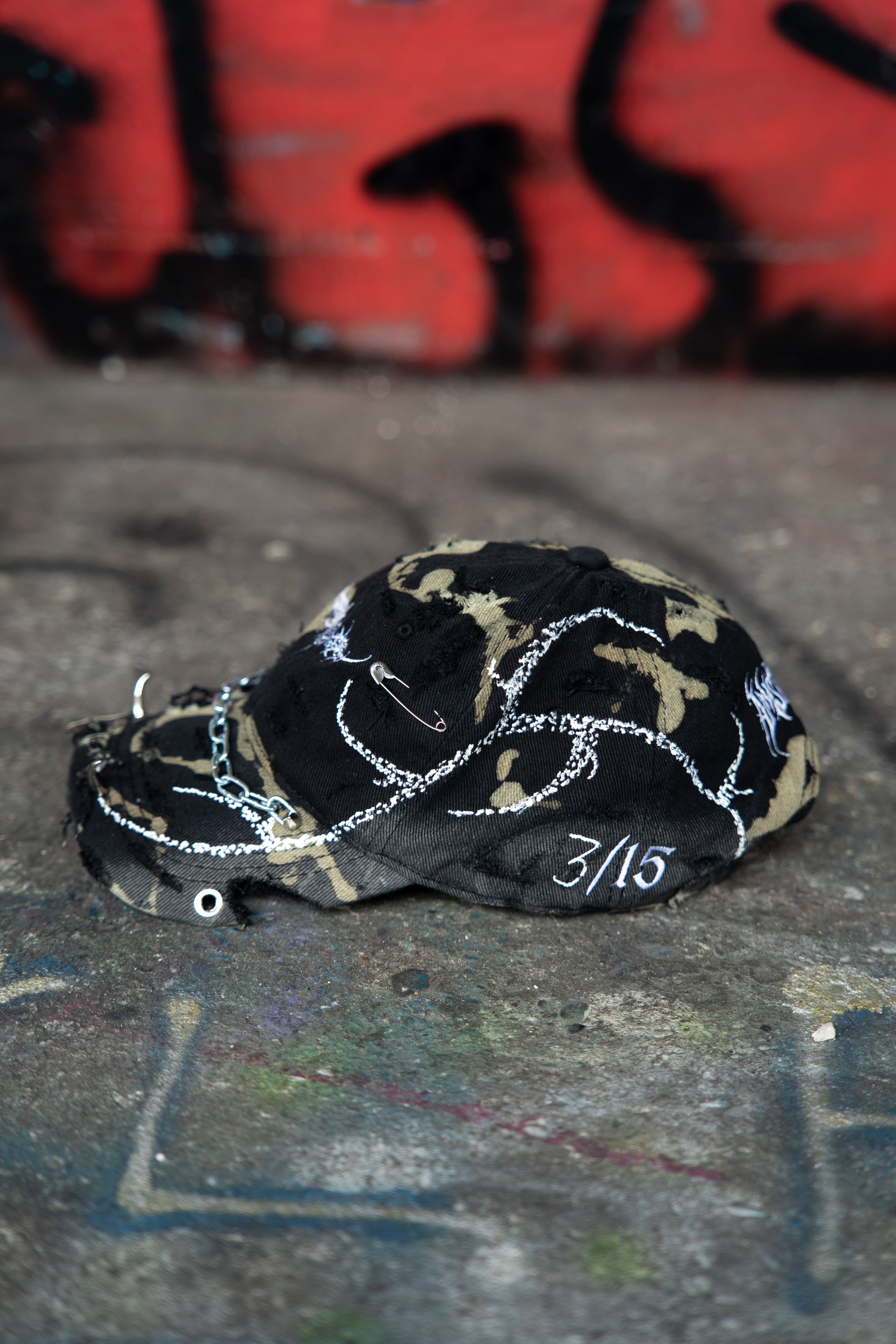 HANDMADE BLEACHED CAP - Limited 1/15 AmsterdamRave