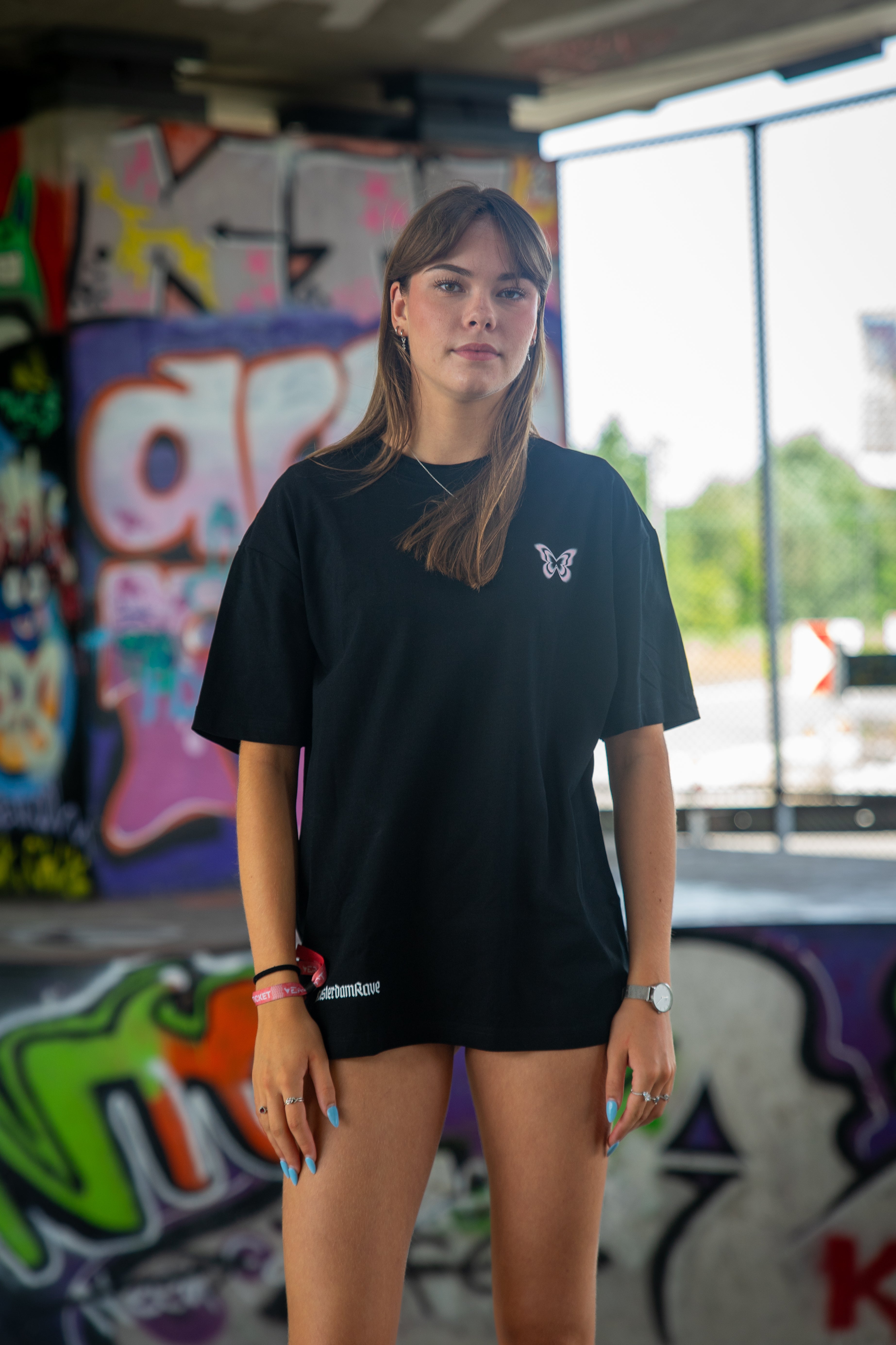 Techno Girl – Oversized Jersey Shirt AmsterdamRave